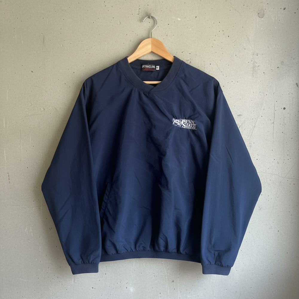 UltraClub Penn State Nittany Lions Windbreaker Size M Navy Blue Pullover